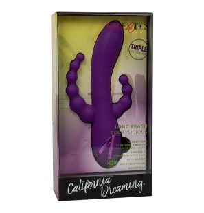Calexotics Long Beach Bootylicious violetter wasserfester Rabbit-Vibrator – Bild 2