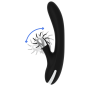 Vibromasseur rabbit rechargeable en silicone, noir et argent – photo 1