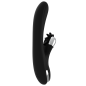 Vibromasseur rabbit rechargeable en silicone, noir et argent – photo 5