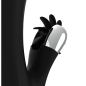 Vibromasseur rabbit rechargeable en silicone, noir et argent – photo 7