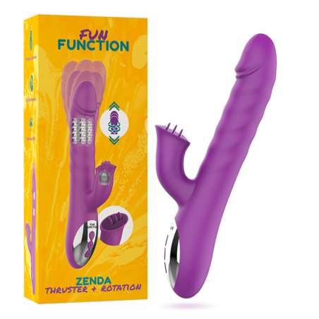 Zenda Thruster roterende vibrator met stuwbeweging van silicone