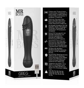 MR. BOSS Greg oplaadbare waterdichte stimulator van silicone – foto 2