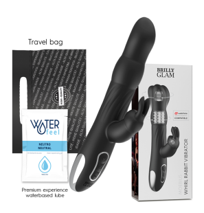 Brilly Glam Moebius rabbit vibrator met rotatie en afstandsbediening