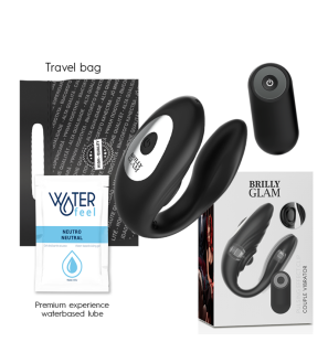 Set vibrant Brilly Glam en silicone avec télécommande – photo 1