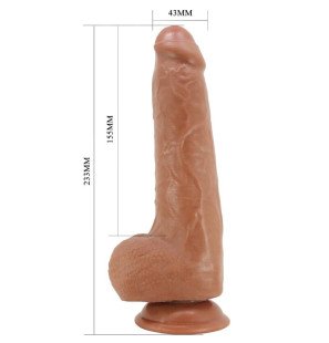 Pretty Love Draco realistische dildo van TPR met zuignap 23 cm – foto 5