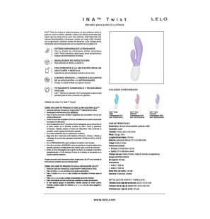 LELO INA TWIST rabbit vibrator for G-spot and clitoris – image 7