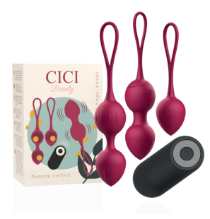 CICI BEAUTY - PREMIUM SILICONEN 3 VIBRERENDE KEGEL KRALEN AFSTANDSBEDIENING