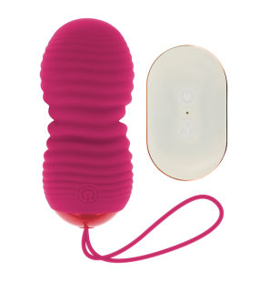 OHMAMA vibrating egg with remote control and 7 settings, pink – image 1