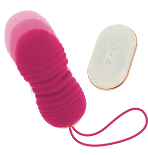 OHMAMA vibrating egg with remote control and 7 settings, pink – image 2