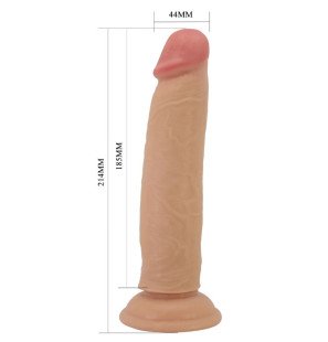 Realistic 21 cm TPR dildo with suction cup, Keon – image 6