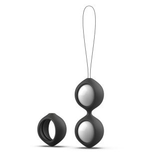 B SWISH BFIT Klassiek Flex Silicone Vaginal Balls, Black, 28 g – image 1