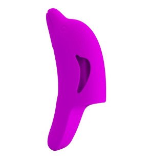 Pretty Love Delphini Purple Silicone Finger Vibrator – image 1