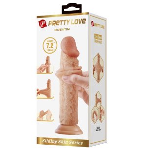 Pretty Love Quentin Realistic Dildo with Suction Cup, TPR, 18 cm – image 6