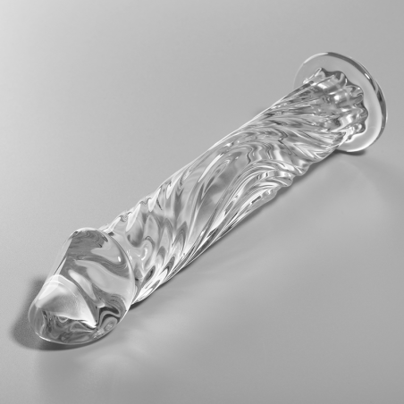 Godemiché en verre borosilicaté transparent 17 cm – Nebula Series – photo 1