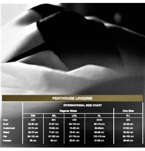 Lingerie PENTHOUSE S/M pour adultes, noire ou blanche – photo 8