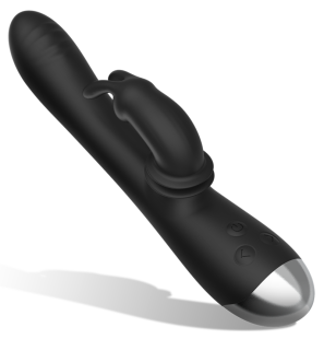Vibromasseur rabbit rechargeable et étanche en silicone – photo 2