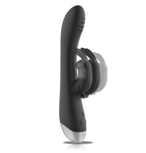Vibromasseur rabbit rechargeable et étanche en silicone – photo 4