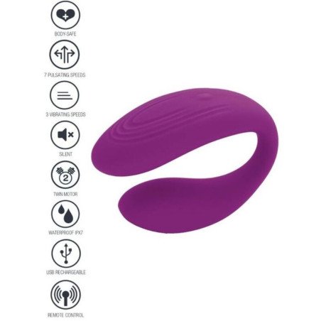 XOCOON Bound Love Paarvibrator mit Fernbedienung, lila