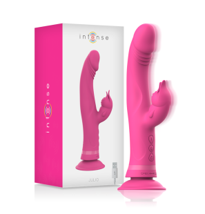 Juli Silikon-Rabbit-Vibrator in Rosa, aufladbar und wasserdicht – Bild 1