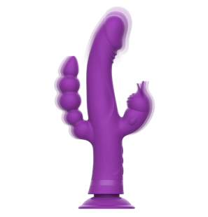 Casanova Rabbit-Vibrator aus Silikon mit Dreifachmotor, lila – Bild 2