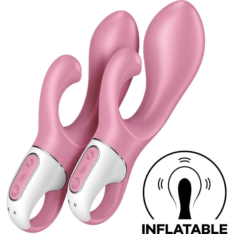 Satisfyer Bunny 2 rose, vibromasseur rabbit étanche en silicone – photo 1