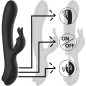 Vibromasseur Jamie Rabbit à effet ondulé, étanche et en silicone – photo 5