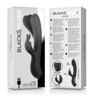 Vibromasseur Jamie Rabbit à effet ondulé, étanche et en silicone – photo 6