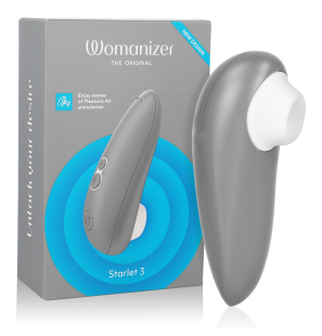 Womanizer Starlet 3 ładowany stymulator łechtaczki, szary – zdjęcie 1