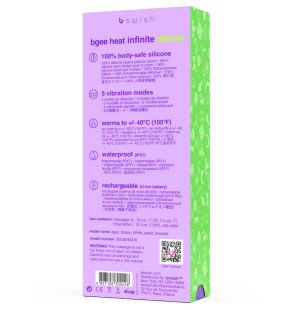 B SWISH Bgee Heat Infinite Deluxe — ładowany wibrator silikonowy – zdjęcie 5