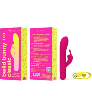 B SWISH B-Wild Bunny Infinite, ładowany wibrator silikonowy typu rabbit – zdjęcie 3