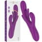 Violetter aufladbarer Multifunktionsvibrator mit 7 Vibrationsstufen und oszillierender Zunge – Bild 1