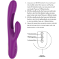 Violetter aufladbarer Multifunktionsvibrator mit 7 Vibrationsstufen und oszillierender Zunge – Bild 5