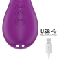 Violetter aufladbarer Multifunktionsvibrator mit 7 Vibrationsstufen und oszillierender Zunge – Bild 6
