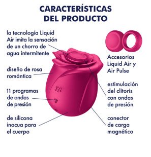 Satisfyer Air Pulse Pro 2 Silicone Air-Pulse Stimulator – Classic Blossom – image 6
