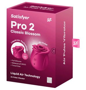 Satisfyer Air Pulse Pro 2 Silicone Air-Pulse Stimulator – Classic Blossom – image 7