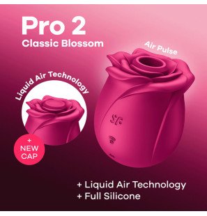Satisfyer Air Pulse Pro 2 Silicone Air-Pulse Stimulator – Classic Blossom – image 8