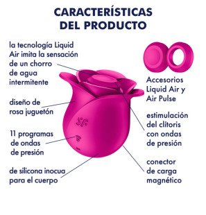 Satisfyer Air Pulse Pro 2 silicone air-pressure stimulator – Modern Blossom – image 6