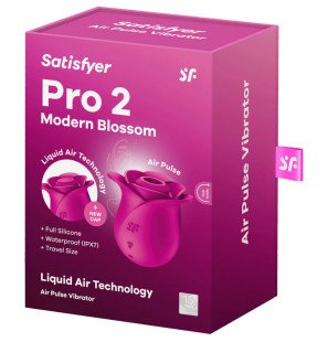 Satisfyer Air Pulse Pro 2 silicone air-pressure stimulator – Modern Blossom – image 7