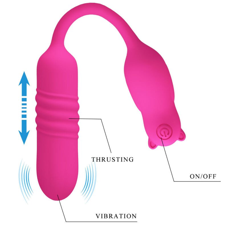 Vibromasseur bullet en silicone rose Pretty Love Nobikuma – photo 1