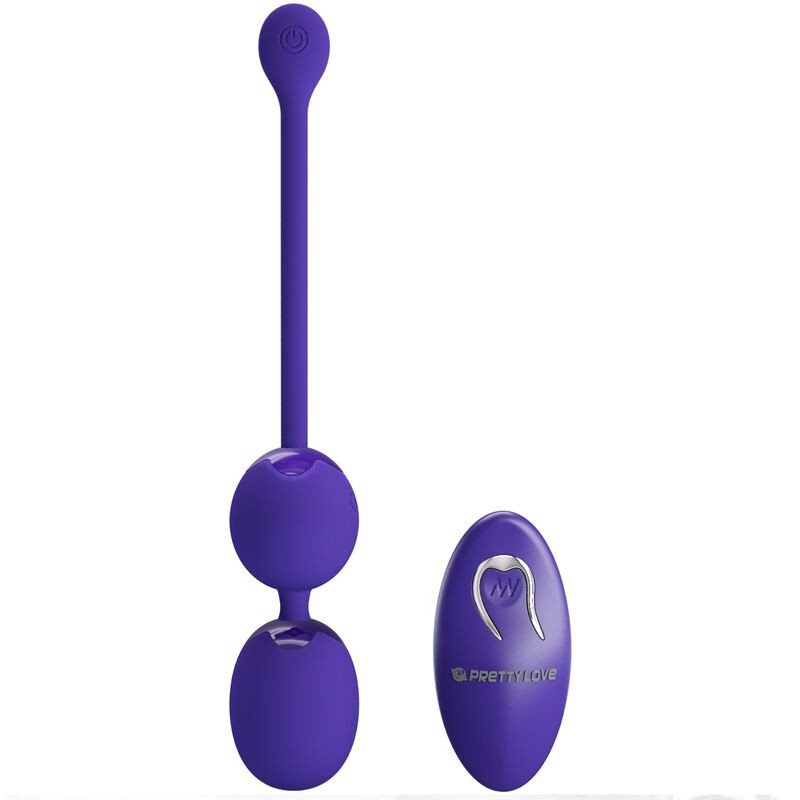 Rechargeable Vaginal Balls with Remote Control and Vibration in Violet – image 1