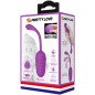 Rechargeable Textured Silicone Vibrating Egg – Purple – image 9