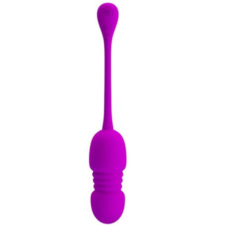 Callie Rechargeable Silicone Vibrating Egg, Purple – image 1