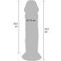 Get Real Deluxe extra dicker realistischer Dildo aus TPE, 35 cm – Bild 4
