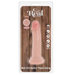 Get Real Deluxe extra dicker realistischer Dildo aus TPE, 35 cm – Bild 5