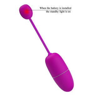 Œuf vibrant connecté par application Pretty Love Nimf en silicone violet – photo 7