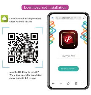 Œuf vibrant connecté par application Pretty Love Nimf en silicone violet – photo 10