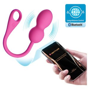 Elvira wiederaufladbare Vibrationskugeln aus Silikon in Rosa – Bild 1