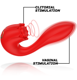 MIA Selena Waterproof Silicone Vibrator with Red Tapping Effect – image 4