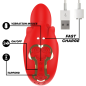 MIA Selena wasserdichter Silikonvibrator mit rotem Tapping-Effekt – Bild 5