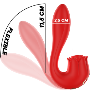 MIA Selena wasserdichter Silikonvibrator mit rotem Tapping-Effekt – Bild 7